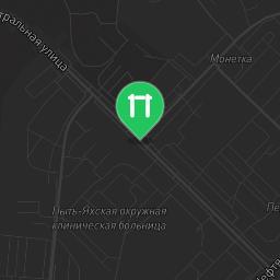 Map showing where Pyt-Yakh - Street Workout Park - Ул Парковая is