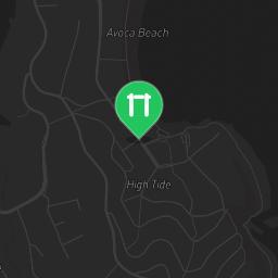 Map showing where Outdoor Fitness Avoca Beach is