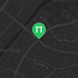 Map showing where Irvine - Fitness Trail - William R Mason Region Park is