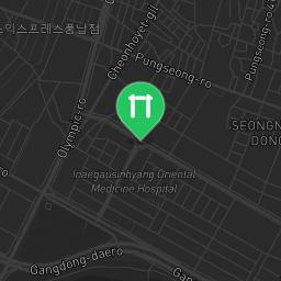 Map showing where Bodyweight gym - Gangdong-gu - Calisthenics workout is