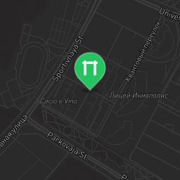 Map showing where Outdoor workout - Innopolis - Calisthenics workout is