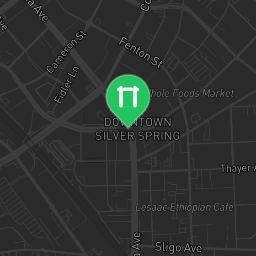 Map showing where Public gym park - Silver Spring - Calisthenics workout is