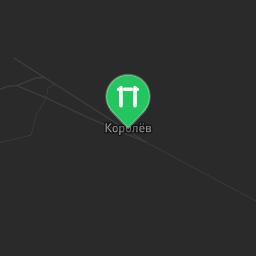 Map showing where Korolev - Street Workout Park - Ул Пионерская is