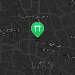 Map showing where Outdoor Gym Bandung is