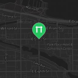 Map showing where Fitness Court Boardman Lake Trail - Grand Traverse County, MI - National Fitness Campaign is
