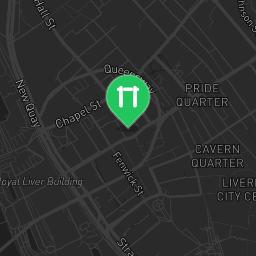 Map showing where Liverpool university calisthenics court is