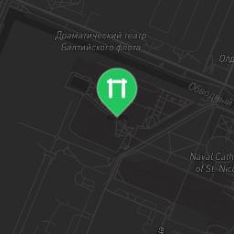 Map showing where Saint Petersburg - Outdoor Gym - Ш Цитадельское is