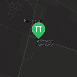 Map showing where Outdoor Fitness Komorniki is