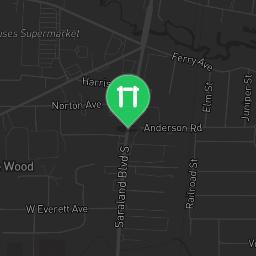 Map showing where Fitness Court Town Center Park - Calisthenics Park Saraland, AL is