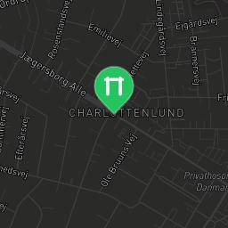 Map showing where Charlottenlund - Outdoor Exercise Gym - Strandpark is