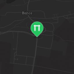 Map showing where Božice - Calisthenics Equipment - Street Workout Park is