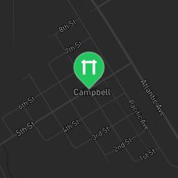Map showing where Campbell - Fitness Trail - Campbell Park is