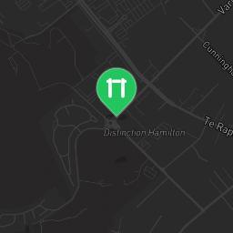 Map showing where Hamilton North Outdoor gym is