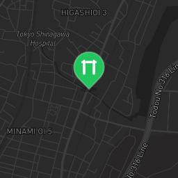 Map showing where Outdoor Fitness Tokyo Meguro Line is