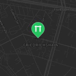 Map showing where Berlin - Outdoor Pull Up Bars - Volkspark Friedrichshain is