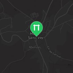 Map showing where Outdoor workout - Mazet-Saint-Voy - Calisthenics workout is