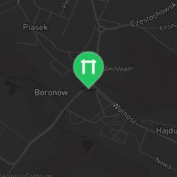 Map showing where Outdoor workout - Boronów - Calisthenics workout is