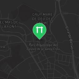 Map showing where Calafell - Street Workout Park at the beach is