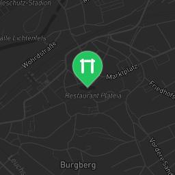 Map showing where Lichtenfels - Outdoor Pull Up Bars - Elisabethen-Spielplatz is