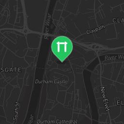 Map showing where Public gym park - Durham - Calisthenics workout is