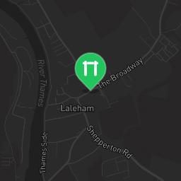 Map showing where Middle Green Park, Laleham is