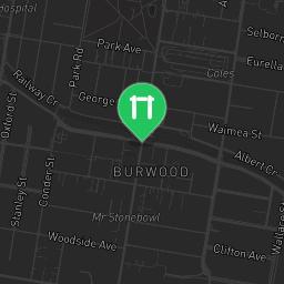 Map showing where Bayview Park Outdoor Gym is