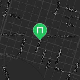 Map showing where Outdoor Fitness Mulchén is