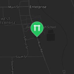 Map showing where Fitness Court Enterprise Recreation Center - Calisthenics Park Enterprise, AL is