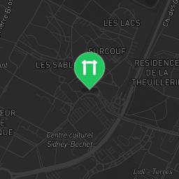 Map showing where Bodyweight fitness - Grigny - Calisthenics workout is