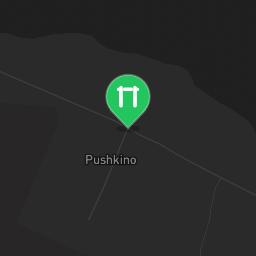 Map showing where Puschkino Street Workout Park is