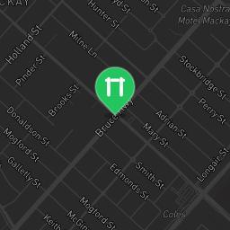 Map showing where Outdoor workout - Mackay - Calisthenics workout is