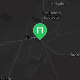 Map showing where Villeny - Fitness Trail - La Rue Creuse is