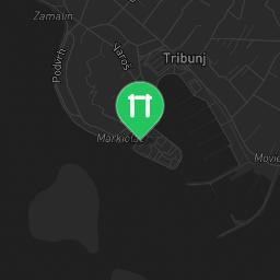 Map showing where Tribunj - Calisthenics Park is