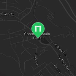 Map showing where Fitness Court Pool Park - Calisthenics Park Green Mountain Falls, CO - National Fitness Campaign is