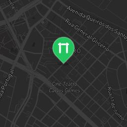 Map showing where Outdoor Fitness Santo André is