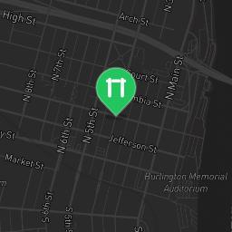 Map showing where Outdoor fitness training - Burlington - Calisthenics workout is