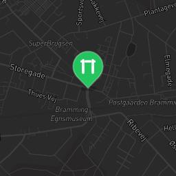 Map showing where Bodyweight workout - Bramming - Calisthenics workout is