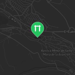 Map showing where Arcos de la Frontera - Calisthenics Park - Embalse de Arcos is