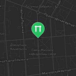 Map showing where Babruysk - Street Workout Park - Ульяновская Улица is