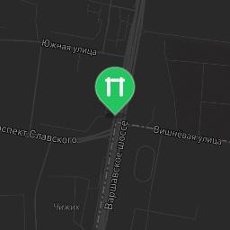 Map showing where Voskresensk - Outdoor Gym - Ул Октябрьская is