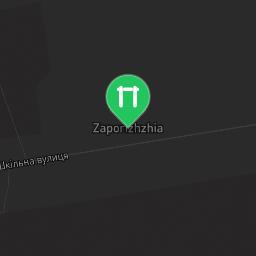 Map showing where Zaporizhzhya - Outdoor Gym - Буревестник is