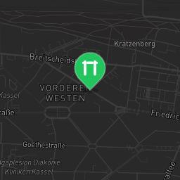 Map showing where Kassel - Outdoor Pull Up Bars - Tannenwäldchen is