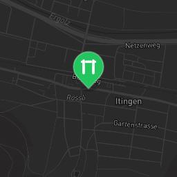 Map showing where Streetworkout-Anlage Itingen is