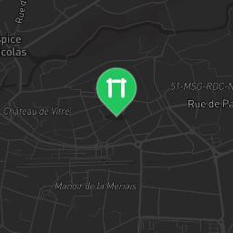 Map showing where Public gym park - Vitré -  - Calisthenics workout is