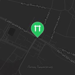Map showing where Outdoor workout - Valozhyn - Calisthenics workout is