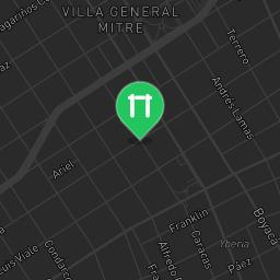 Map showing where Outdoor gym - Comuna 11 - Calisthenics workout is