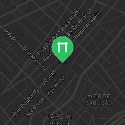 Map showing where Bodyweight Fitness Taubaté is