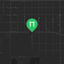 Map showing where Outdoor fitness - Great Bend - Calisthenics workout is