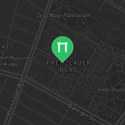 Map showing where Berlin - Calisthenics Park - Volkspark Friedrichshain is