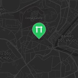 Map showing where Outdoor Fitness Leiria is